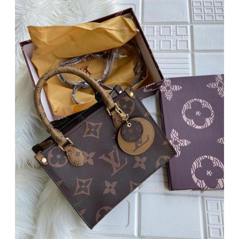 ✅ PENGIRIMAN CEPAT TAS TOTE MURAH✅ TAS TANGAN WANITA LOUIS VUITTON LV ONTHEGO MINI TOTE HANDBAG