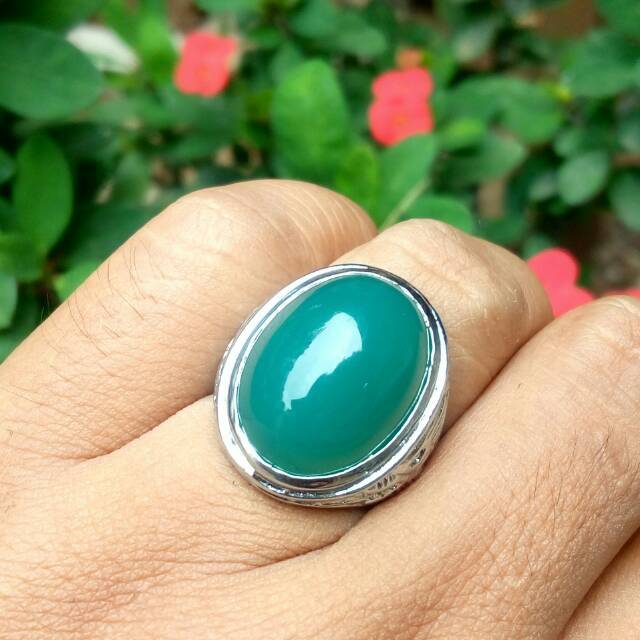 Cincin bacin palamea kristal dengan ring tanam anti luntur lebih simpel dan elegan