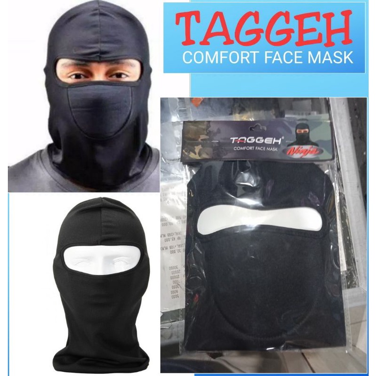 MASKER MOTOR FULL BLACK NINJA MASKET ANTI DEBU MASKER BUFF BANDANA MASKER PELINDUNG MUKA WAJAH Hitam / MASKER NINJA / BIKER KUPLUK MOTOR NINJA RAGGEH SARUNG KEPALA PENUTUP WAJAH BIKER MASKER NINJA Masker ninja hitam polos full pace