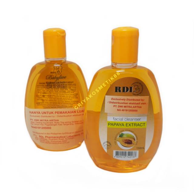 FACIAL CLEANSER RDL EXTRACT PAPAYA 150 ML ORIGINAL