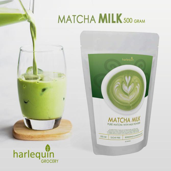 

[[BISA COD]] Matcha Milk Powder 500 Gram Susu Bubuk Matcha Asli PROMO SPECIAL Kode 1059