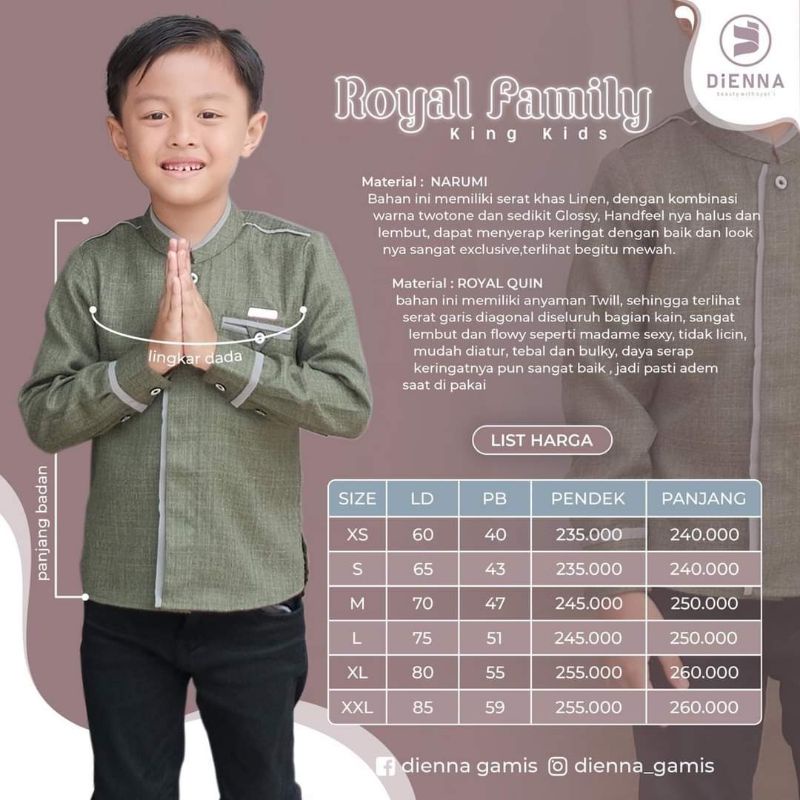 Ready ✅ Royal Family King & Queen by Dienna ✔️ COD ✔️ Koko anak