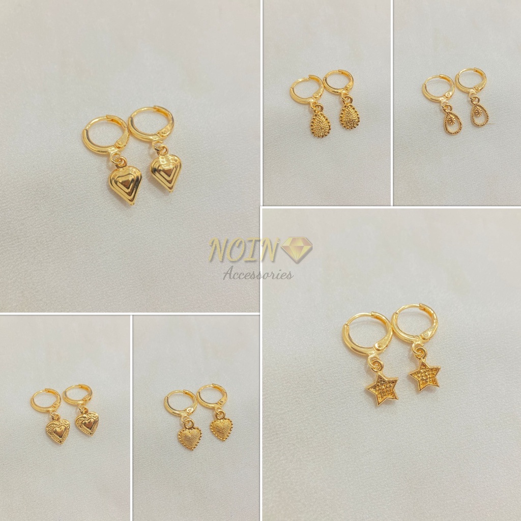 Anting Wanita Lapis Emas Xuping Motif Juntai Aksesoris Fashion