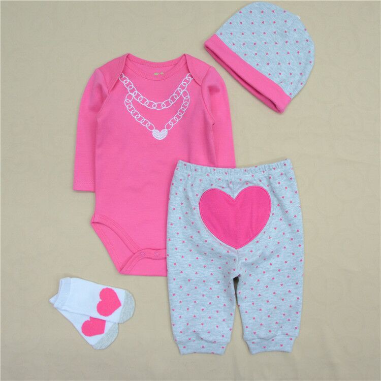 3bulan-12bulan PAYIFANG ROMPER/BAJU BAYI SET 4IN1  SKU0122