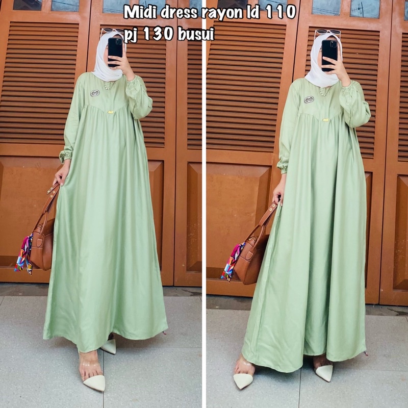 gamis rayon twiil / gamis polos busui / gamis polos / gamis D-lia /gamis twiil premium / gamis rayon premium