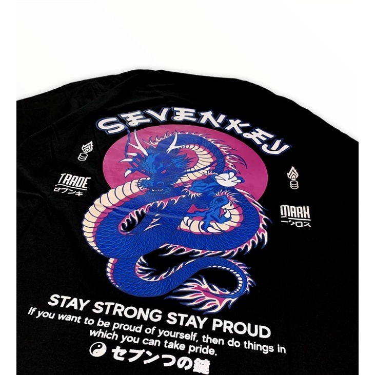 T shirt Katun Jepang SEVENKEY X NEXT TIME ORIGINAL BRAND BANDUNG (naga)