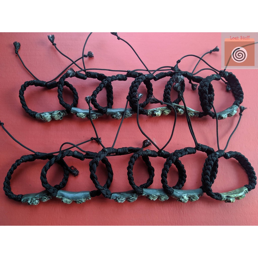 Gelang tali etnik skull cowok -khusus borongan-