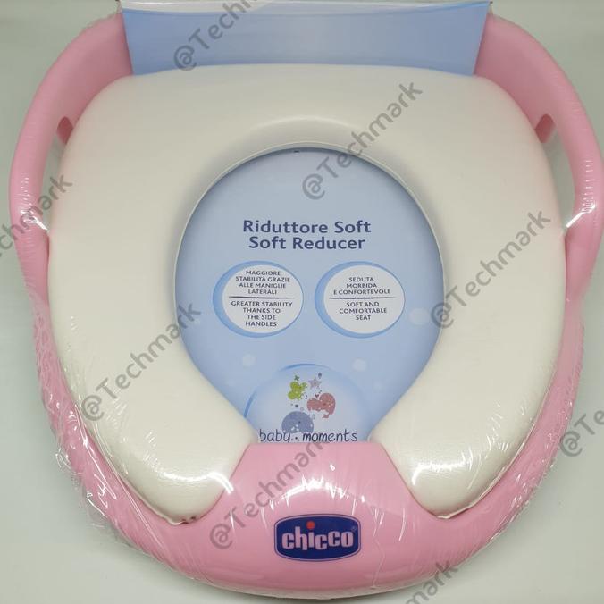 BK004 Alas Duduk Kloset Anak Potty Training Chicco Original Potty Seat - Merah Muda