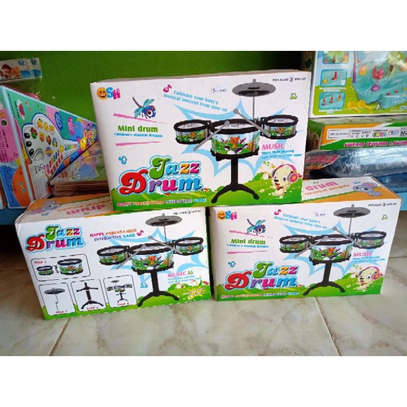 DRUM MINI SET / MAINAN ANAK DRUM - MINI JAZZ DRUM