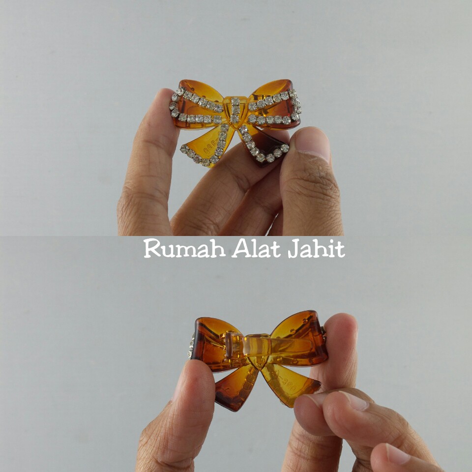 Jepit Rambut / Jedai Kecil Pita Kupu-Kupu 3.5cm