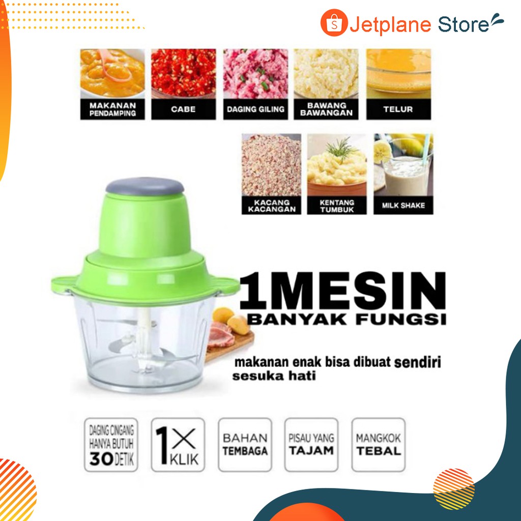 Penggiling Daging Multifungsi Penghalus Daging Chopper Blender Listrik