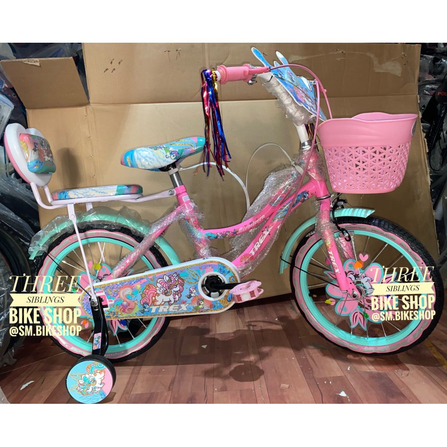 SEPEDA MINI ANAK PEREMPUAN TREX UNICORN 16 INCH PINK
