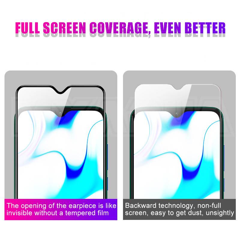 9D Tempered Glass For Xiaomi Redmi 9 9A 9C 8 8A 7 7A Screen Protector Glass Redmi 10X Note 8 8T 7 9S 9 Pro Max Protective Glass