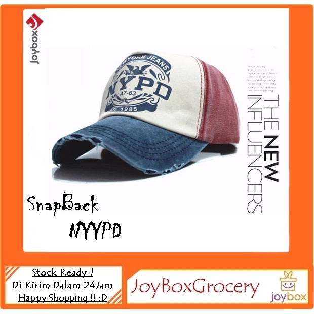 Topi Baseball Snapback NYPD Vintage Retro Jeans Sobek