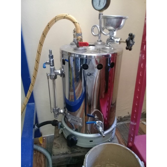SETRIKA UAP BOILER GAS LAUNDRY MAOMOTO 5 LITER