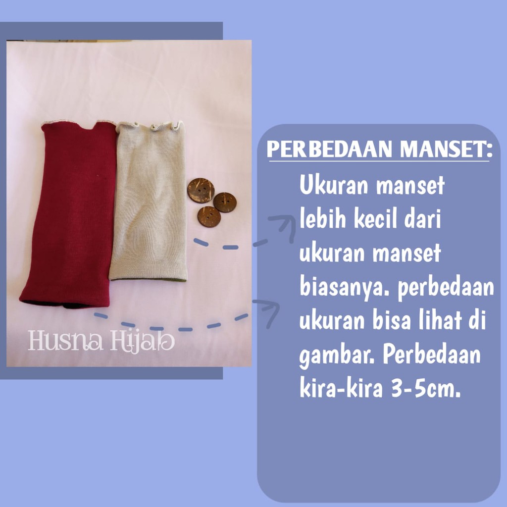 [BRAND HUSNA HIJAB] Manset Kaos Pendek / MANSET BOLBAL PENDEK RANDOM / DEKER PENDEK