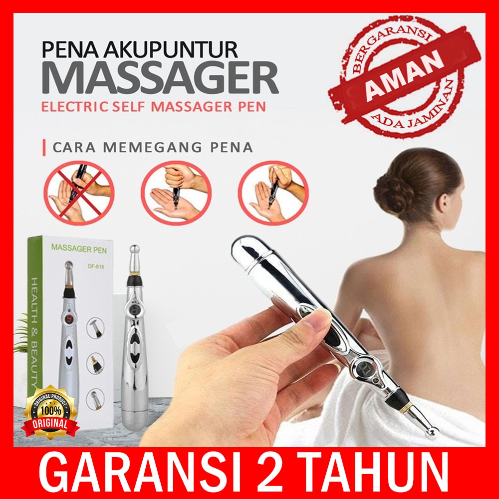 Pen akupuntur elektrik alat terapi meredian alat terapi rematik berkualitas massager pen original