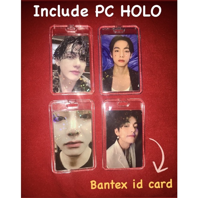 

[Ready] Bantex ID Card Photocard Acrylic + PC HOLO Taehyung LD Japan, Clue Mots, Bluray Memo 2020