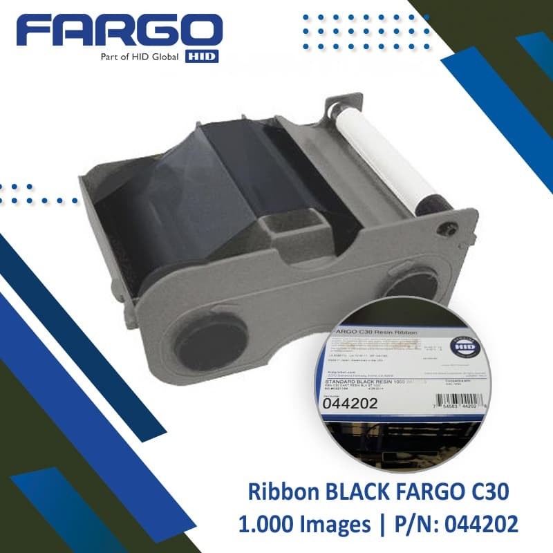 Ribbon Black 1000 Image For Fargo C30 P/N: 044202