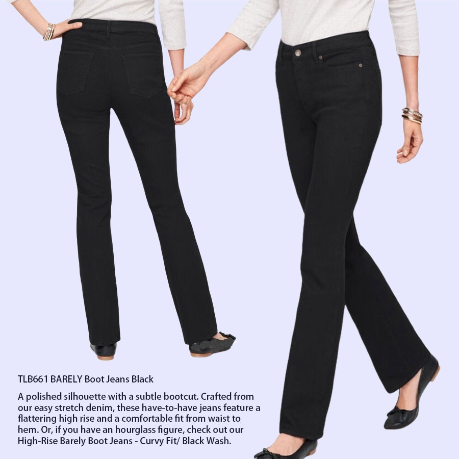 TALBOT 661 BARELY BOOT JEANS BLACK Celana Panjaang Wanita Branded