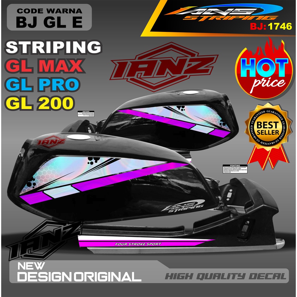 STRIPING GL VARIASI HOLOGRAM /  STIKER GL MAX VARIASI HOLOGRAM / STIKER HOLOGRAM