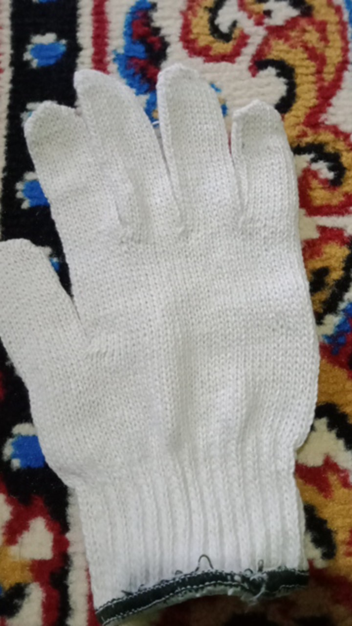 Working Gloves 8b Green - Sarung Tangan Kerja Industri Benang 8 Hijau