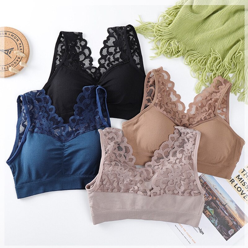 Bra BH Kutang Wanita Sexy Sport Bralette La Paris Spons Tali Renda Brokat Murah Nyaman Dipakai COD