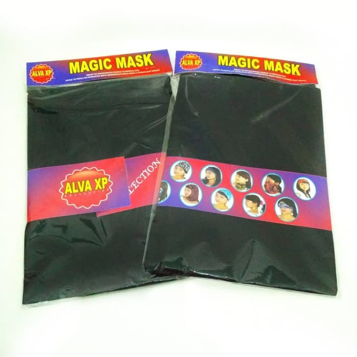 Masker Bandana Hitam Polos Berkualitas