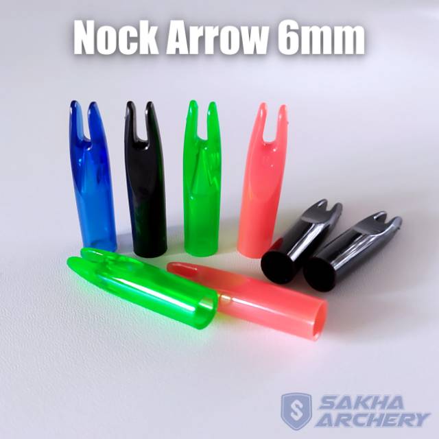 Nock Arrow Anak Panah 6mm - Outware Nock OD 6mm Arrow Shaft