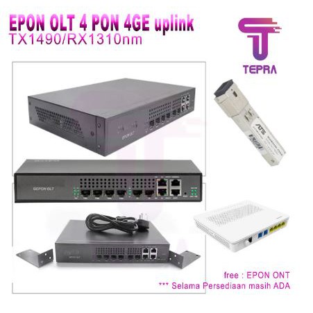 OLT EPON 4 PON 4 Gigabit UPLink | EPON OLT 4PON 4GE Uplink