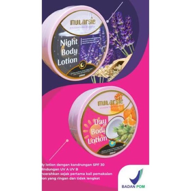 [ BPOM DAN AMAN ] MULARSIE WHITENING BODY LOTION DAY AND NIGHT / MULARSIE LOTION