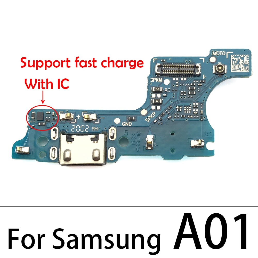 For Samsung A10 A20 A30 A40 A50 A70 A01 A11 A21 A31 A51 A71 A21s USB Charge Port Jack Dock Connector Charging Board Flex Cable-A01 Original