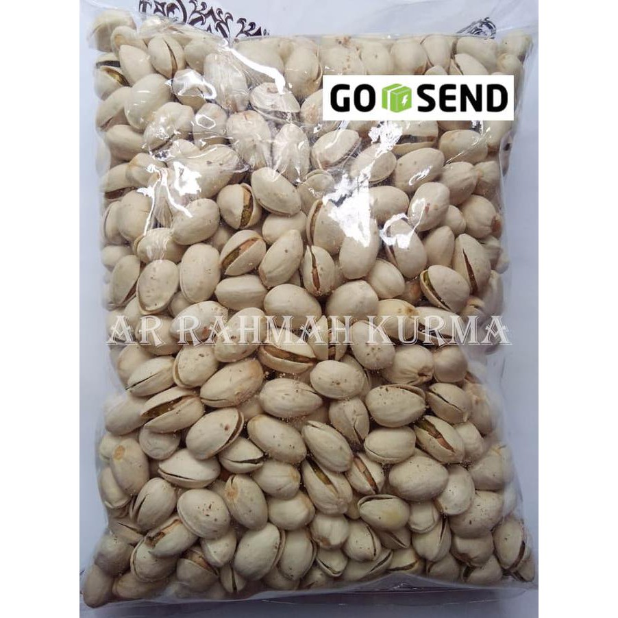 

Kacang Arab Ketawa Fustuk/Pistachio 1Kg Oleh Oleh Haji Titanium.Store1