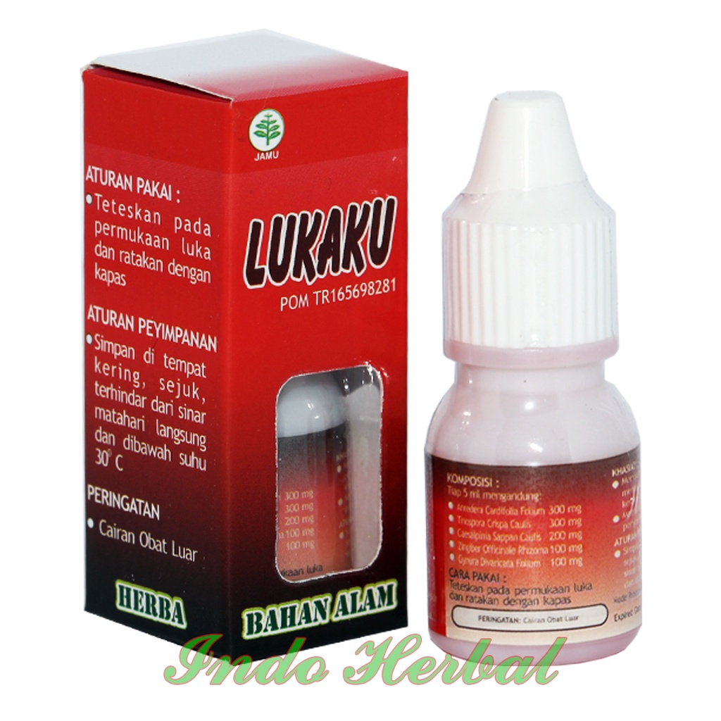 LUKAKU Herbal isi 5 ml | Obat Luka Bengkak dan Keseleo