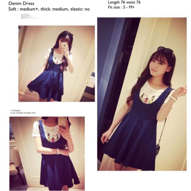 Overall denim dress