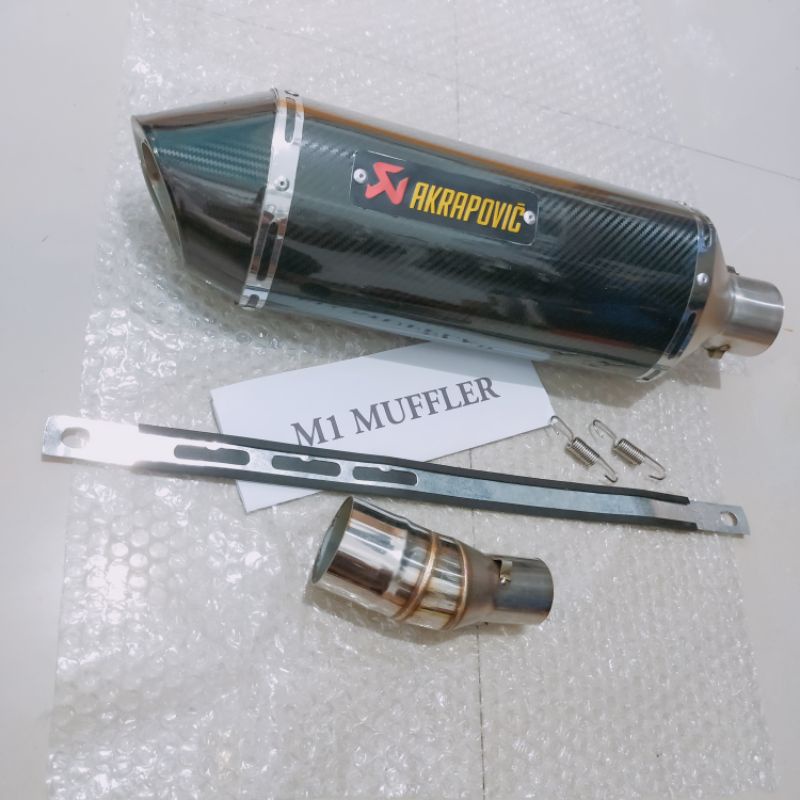 BASS ADEM Knalpot Racing Ninja 250 Fi Mono Z250 Z250SL R25 MT25 CBR150 CBR250 CB150R Slip On Akrapovic Layang-6