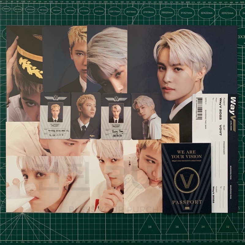 [Ready Stock] Member Set SG22 Season Greetings 2022 WayV Ten Benefit SMTOWNANDSTORE & Air V Note Pas