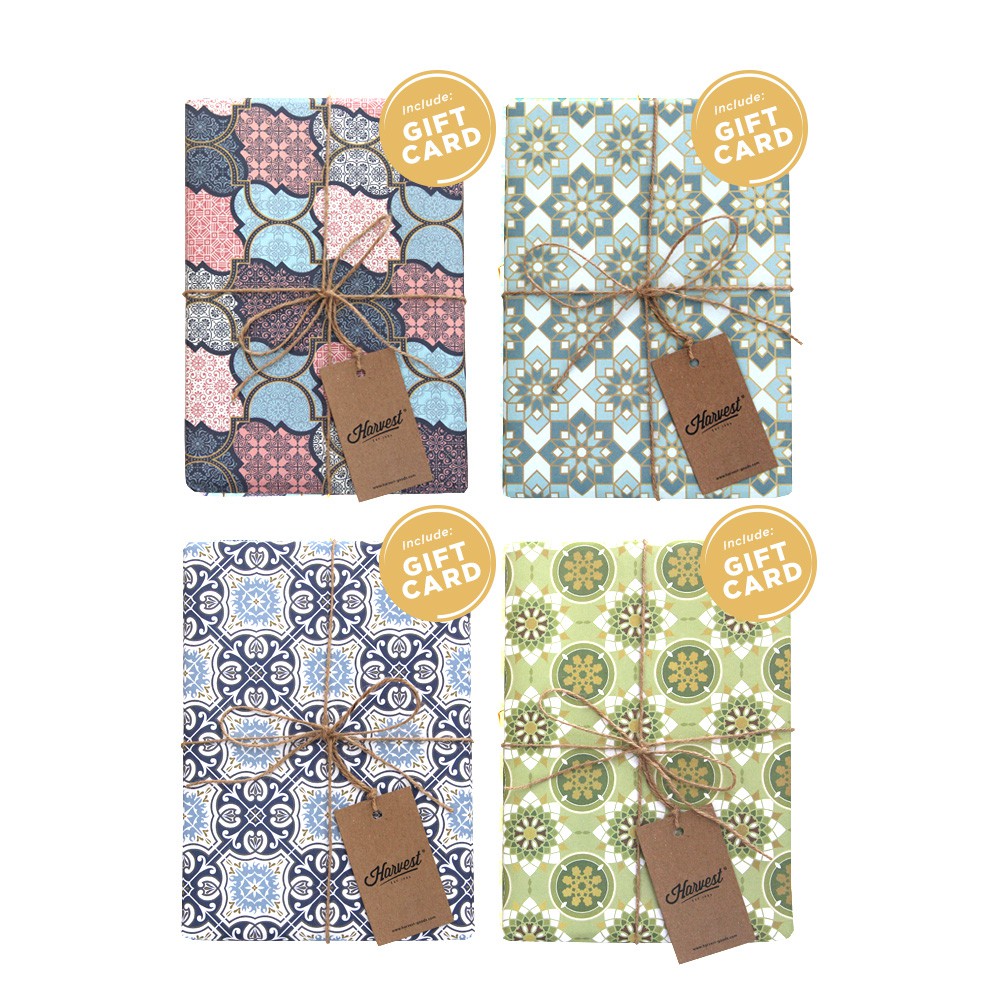 

Kertas Kado Batik & Kartu Harvest Gift Set Etnik - Paket isi 4