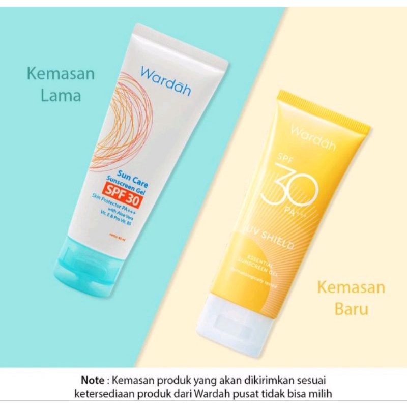 Wardah UV Shield SPF 30 PA+++/Essential Sunscreen Gel