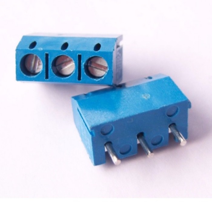 KF301 Terminal Block 3P pitch 5mm 3pin 3 p pin Screw Sekrup Connector KF-301 blok konektor