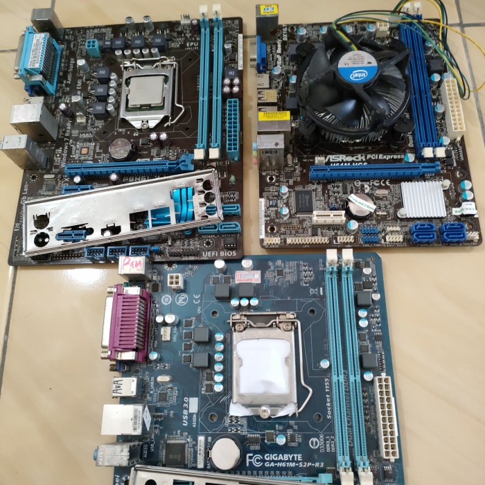 paket Motherboard h61 feat core i3
