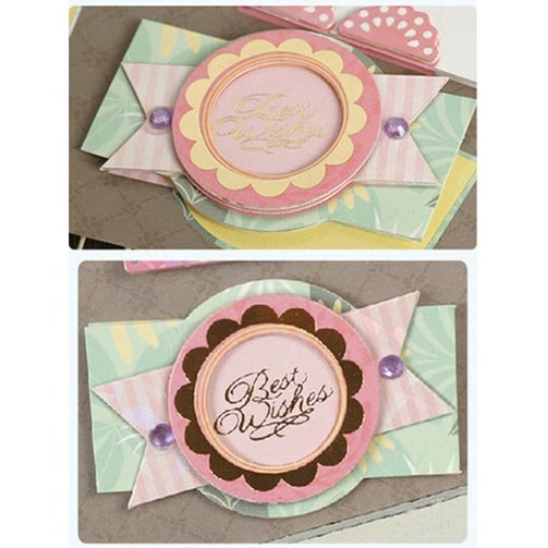 Scrapbook 3D Sticker - Greetings Tag