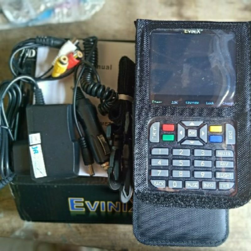 Evinix V9 Satfinder Satelit Finder MPEG-4 Dengan Monitor Mini