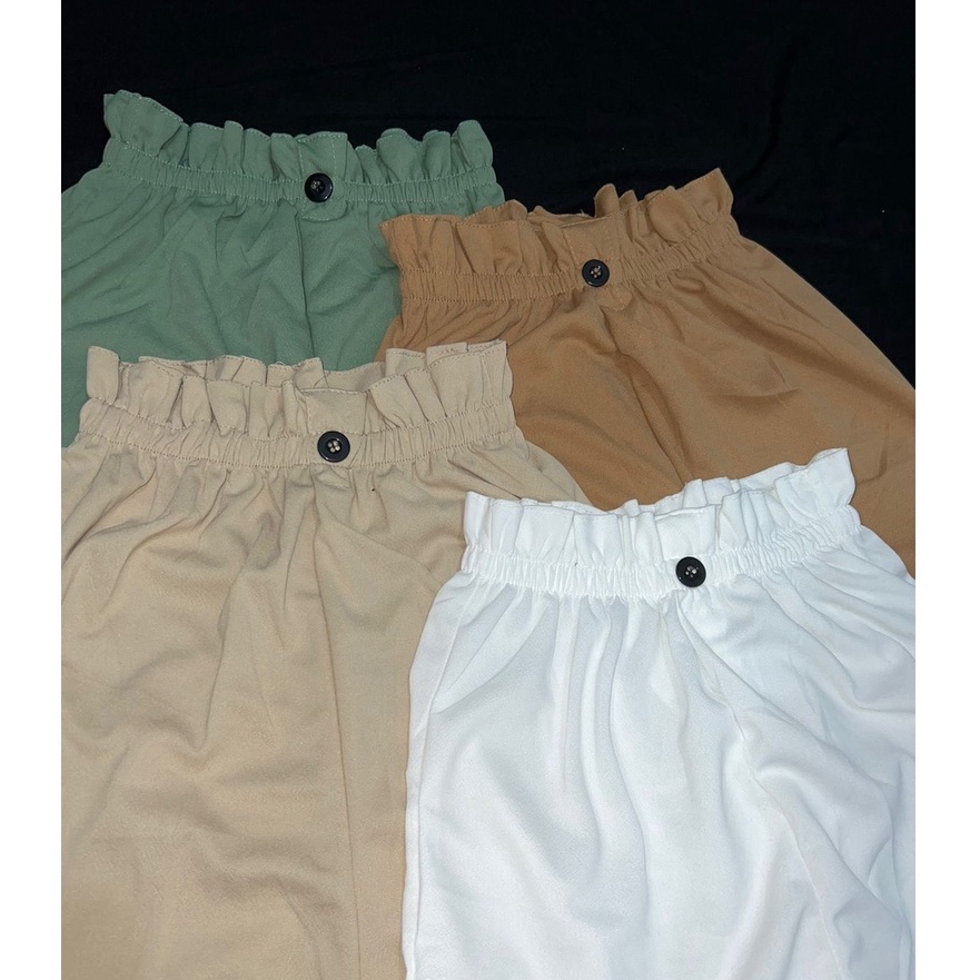 Button Pants Crepe | Celana Wanita Terbaru