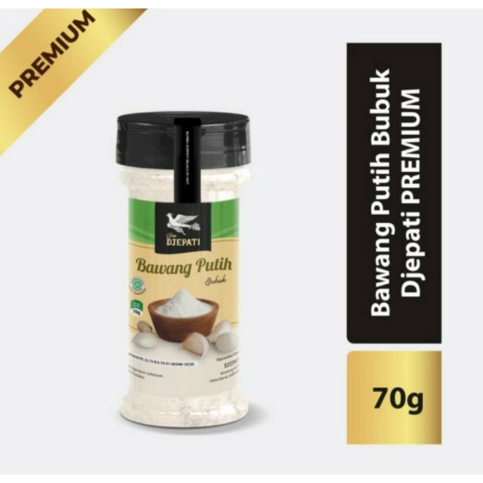 

Bawang putih ( Garlic Powder ) cap Djepati, produk premium , berat 70 gram