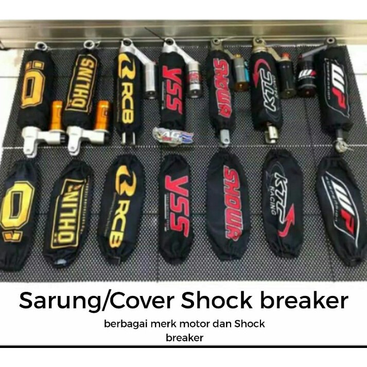 SARUNG SHOCKBREAKER COVER SHOCK BREAKER PREMIUM SARUNG SHOCK BREKER BISA CUSTOM SABLON