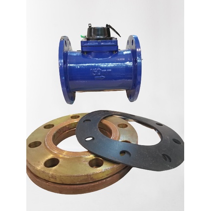 Water Meter 6&quot; DKI Oneset Flange + Karet