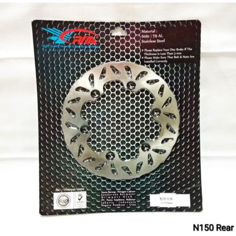 Disc Brake Piringan Cakram Belakang 220MM Psm Ninja 150 RR