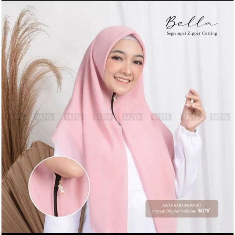Bella zipper mutiara / bella instan / segiempat instan resleting