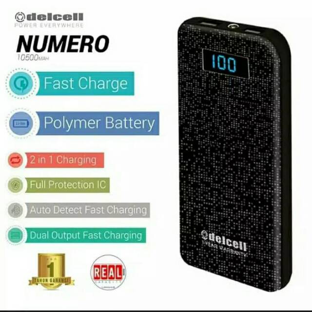 Delcell Numero Powerbank 10500 mAh